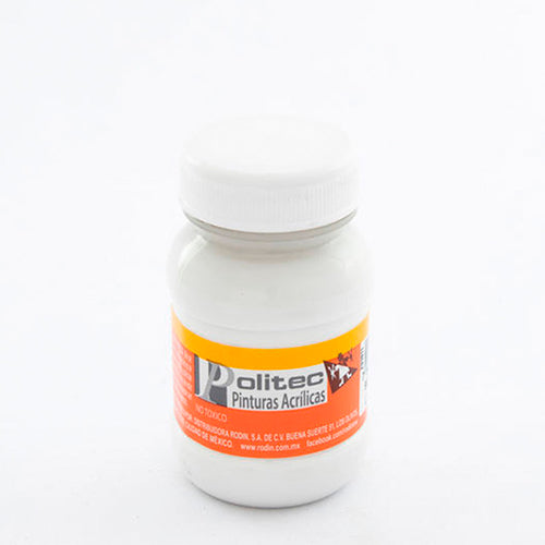 PINTURA POLITEC 301 BLANCO DE TITANEO ACR ESCOLAR 100ML
