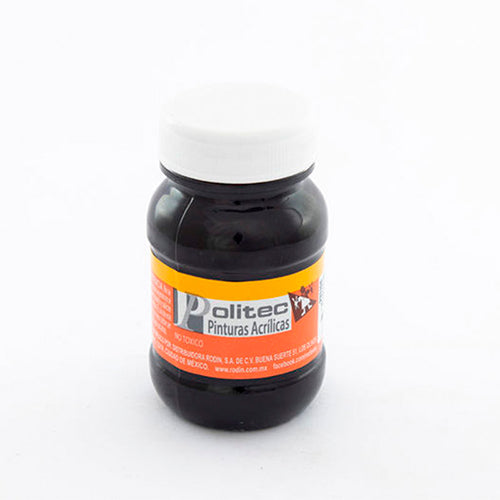 PINTURA POLITEC 302 NEGRO INTENSO ACR ESCOLAR 100ML