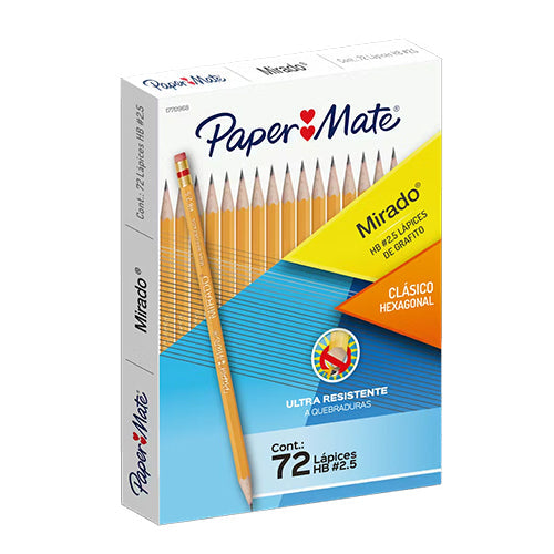 Lápiz Grafito Mirado Hexagonal Grado 2 1/2 Unidad