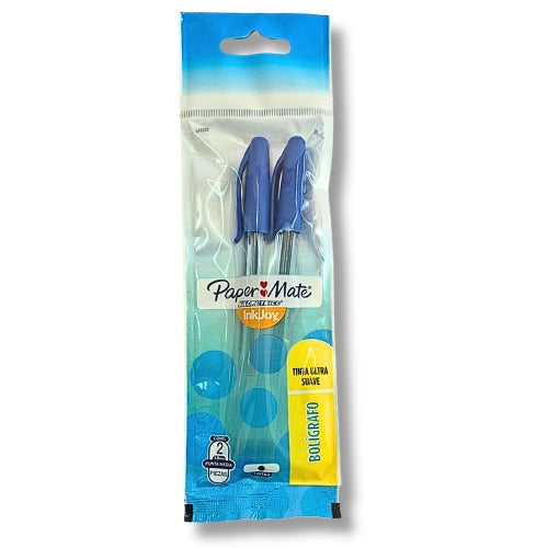 BOLIGRAFO KILOMETRICO 100 MEDIANO BLISTER C/2 AZUL MOD LA8228