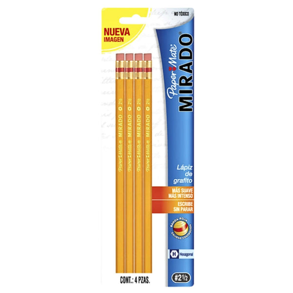 LAPIZ MIRADO TRIANGULAR (NUEVA IMAGEN) GRADO 2 1/2 BLISTER/4 M.M10101944058
