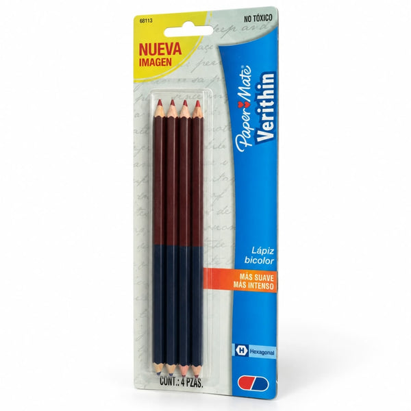 LAPIZ VERITHIN BICOLOR BLISTER C/4  )MOD M10400152055