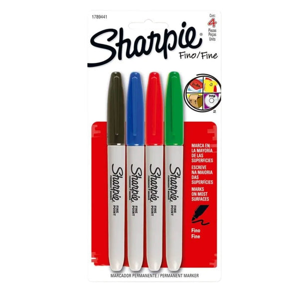 MARCADOR SHARPIE FINO SURTIDO BLISTER C/4 (NUEVA IMAGEN)