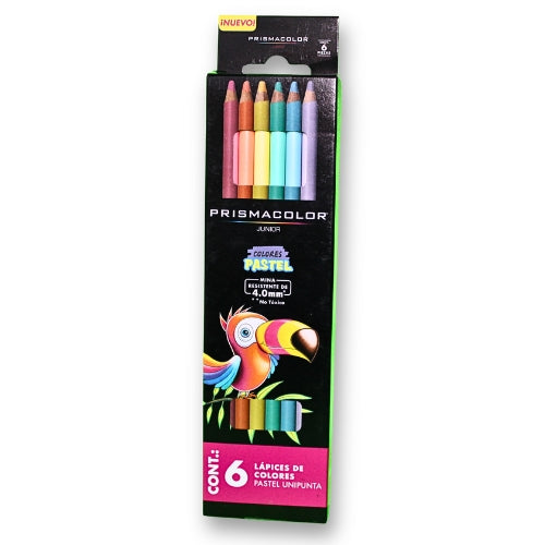 COLORES PRISMACOLOR JUNIOR 6L PASTELES UNIPUNTA MOD 2135892