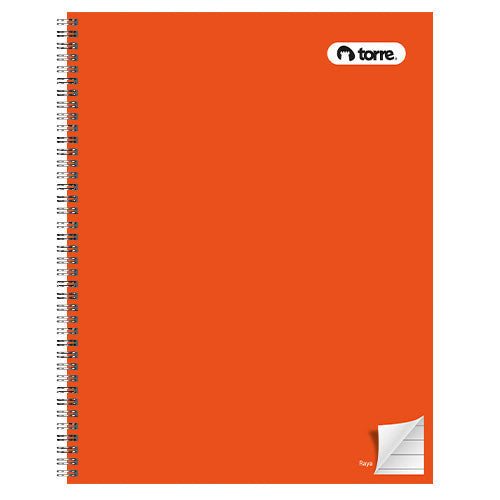 Cuaderno Profesional Torre 100 Hojas Rayado Doble Espiral Pasta Rígida