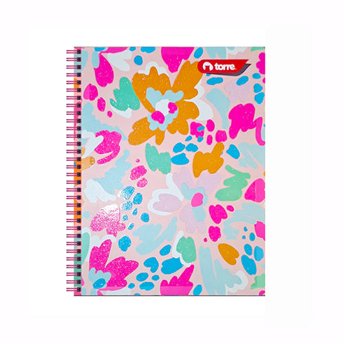 Cuaderno Profesional Torre 100 Hojas Cuadro Grande Doble Espiral Magenta