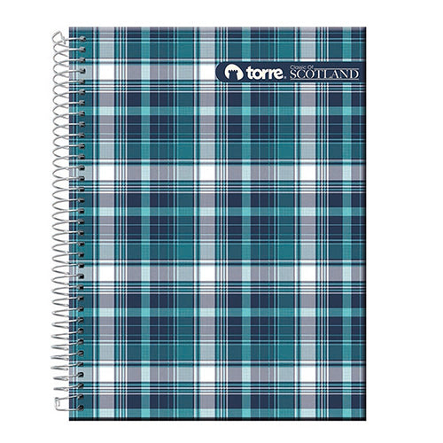 Cuaderno Torre Cuadro Grande 100 Hojas Pasta Dura Espiral Reforzado