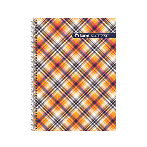 Cuaderno Torre Top Scotland C5 200 Hojas Cuadro Chico Pasta Dura