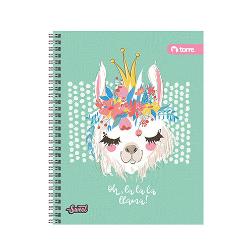 Cuaderno Universitario Torre Pasta Rígida C5 100 Hojas Cuadro Chico