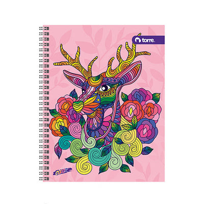 Cuaderno Universitario Torre Profesional 100 Hojas Cuadro Grande Magenta