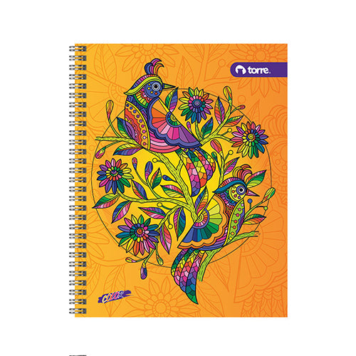 Cuaderno Universitario Torre 100 Hojas Doble Espiral Magenta Pasta Rígida