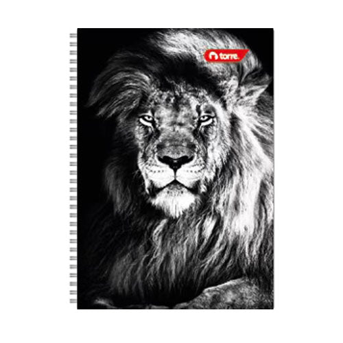 Cuaderno Profesional Torre 100 Hojas Cuadro Chico Doble Espiral Rojo