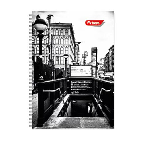 Cuaderno Profesional Torre Doble Espiral Rojo 100 Hojas Cuadro Grande