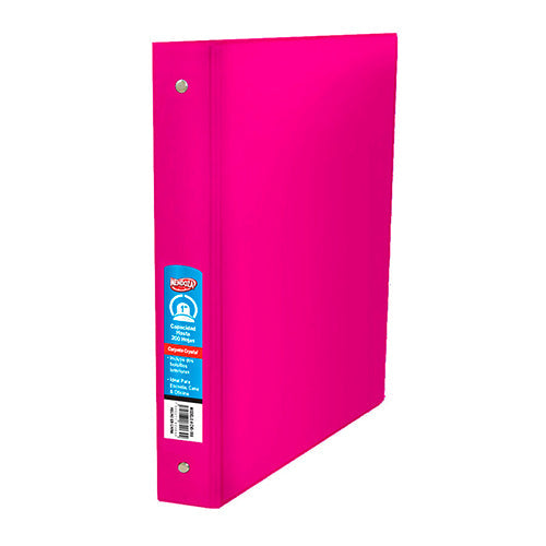 Carpeta Cristal Tamaño Carta Mendoza Lomo 1 Pulgada Rosa