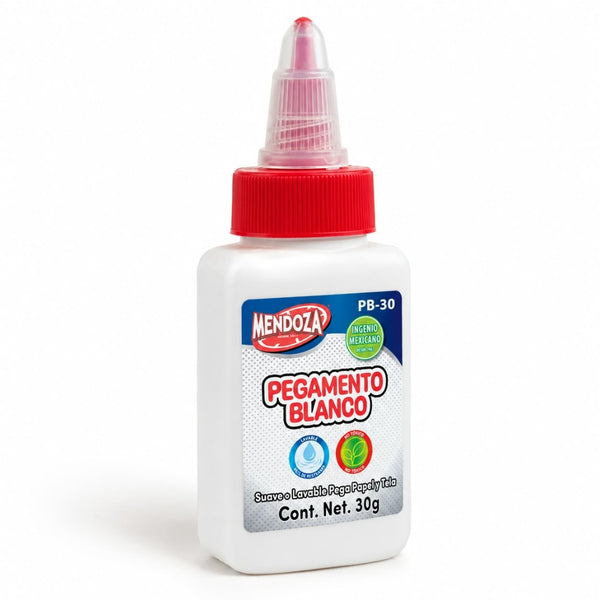 PEGAMENTO ESCOLAR BLANCO MENDOZA 30GRS. PB-30