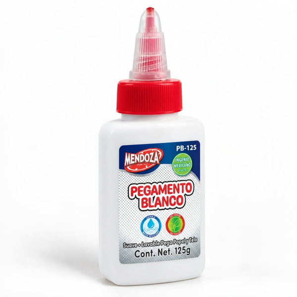 PEGAMENTO ESCOLAR BLANCO MENDOZA 125GRS. PB-125