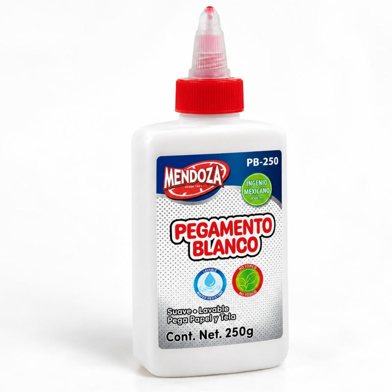 PEGAMENTO ESCOLAR BLANCO MENDOZA 250GRS. PB-250