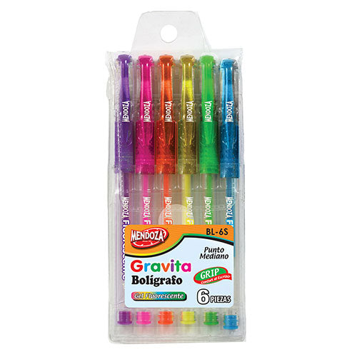 BOLÍGRAFO DE COLORES GRAVITA MOD.BL-6S