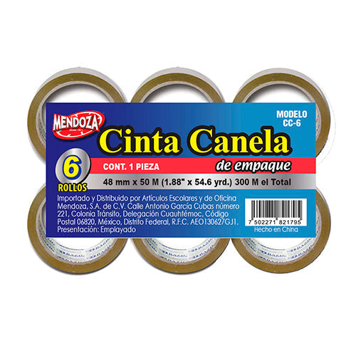 CINTA CANELA DE EMPAQUE 48 mm X 50 mm MOD.CC-6