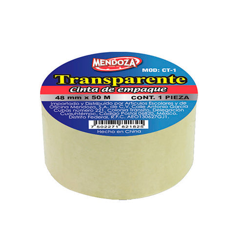 CINTA TRANSPARENTE DE EMPAQUE 48 mm X 50 mm MOD.CT-1