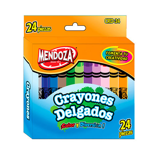 CRAYONES DELGADOS 24 PZAS MOD.CRD-24
