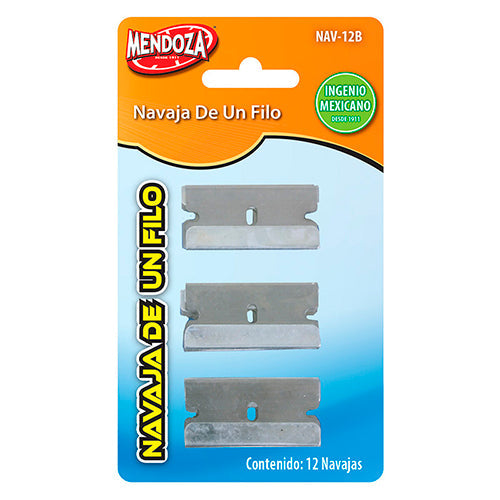 NAVAJA DE UN FILO 12 PZAS MOD.NAV-12B
