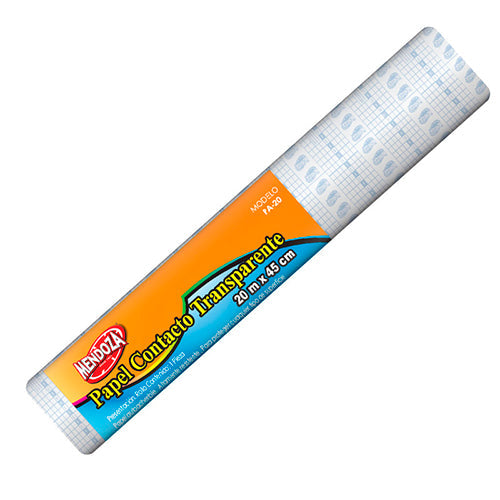 ROLLO DE PAPEL CONTACTO TRANSPARENTE 20 m X 45 cm MOD.PA-20