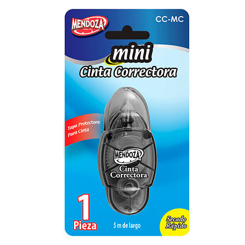 MINI CINTA CORRECTORA .5 cm X 5 m CON TAPA MOD.CC-MC