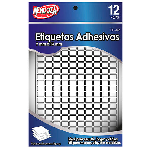 Etiquetas Adhesivas 9X13 Mm Para Oficina