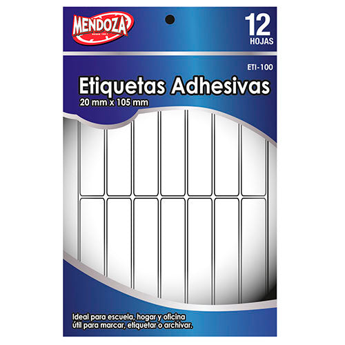 Etiquetas Adhesivas Oficina Tamaño 20 X 105 Mm