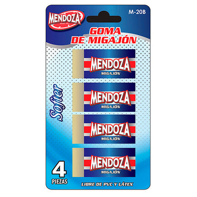 GOMA PARA BORRAR MIGAJÓN C/4 PIEZAS BLISTER MOD.M-20B