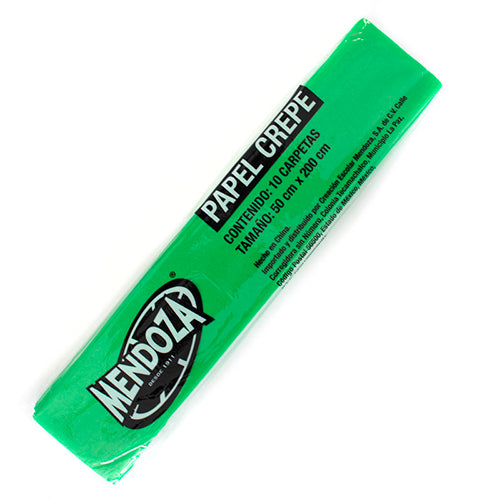 PAPEL CREPE MENDOZA VERDE LIMON MOD. CRP-17