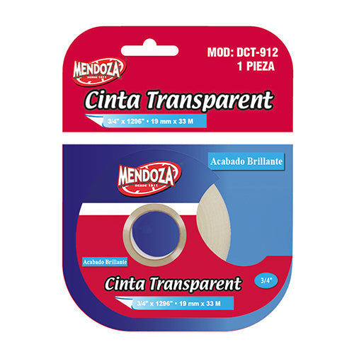 Despachador De Cinta Transparente Mendoza Recargable 19X33 1 Pieza