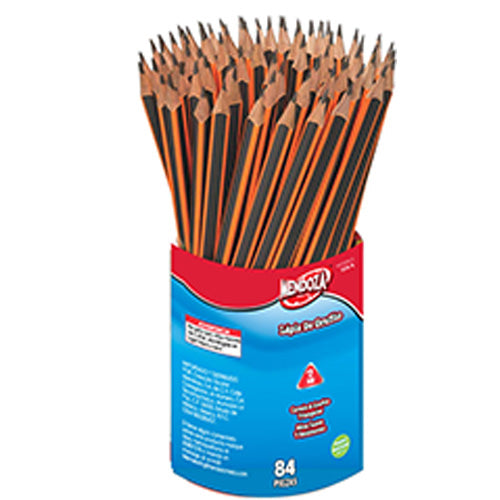Bote Con Lápices De Grafito No. 2 Mendoza 84 Piezas
