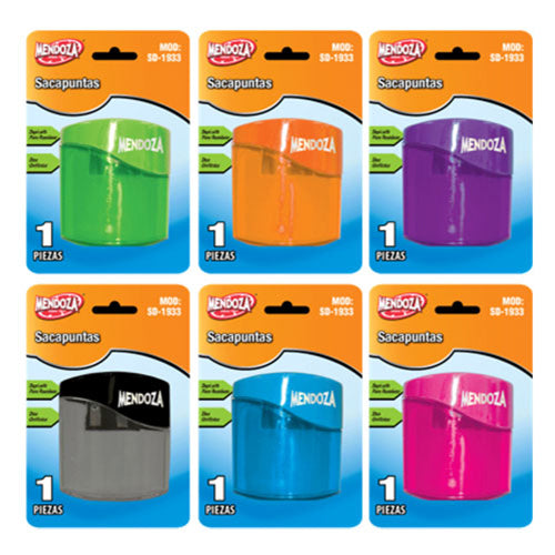 Sacapuntas Doble Orificio Colores Translúcidos 1 Pieza