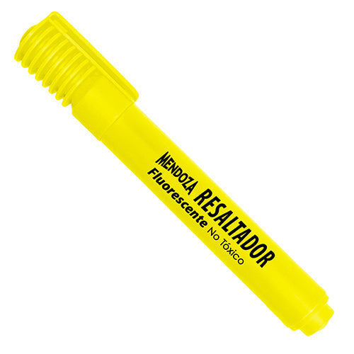 Marcador Fluorescente Mendoza Amarillo Tinta Universal 1 Pieza