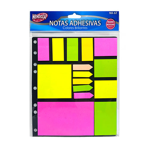 Block De Notas Adhesivas Mendoza Mix De Figuras Colores Surtidos
