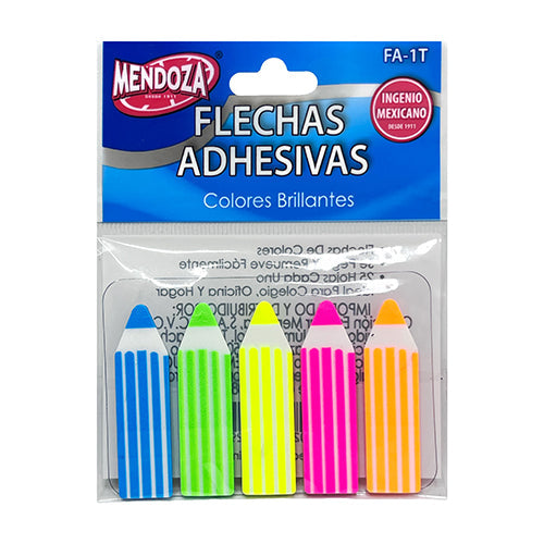 BLOCK DE NOTAS ADHESIVAS MENDOZA FIGURAS LAPIZ  MOD.FA-1T
