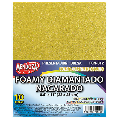FOMMY T/CARTA IRIDICENTE AMARILLO FUERTE MOD. FGN-012