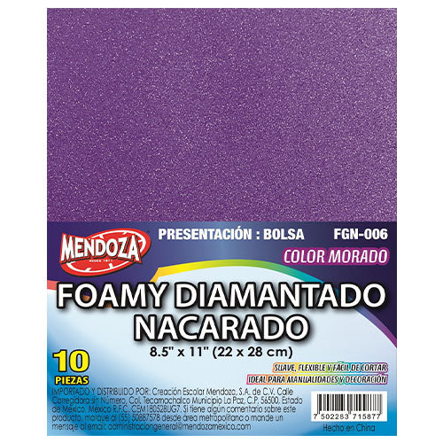 FOMMY T/CARTA IRIDICENTE MORADO MOD. FGN-006