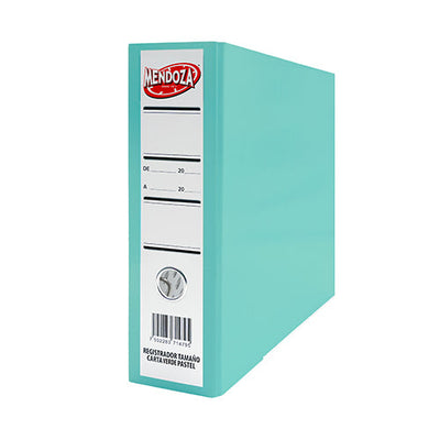Registrador De Cartón Verde Pastel Palanca 700 Hojas 1 Pieza